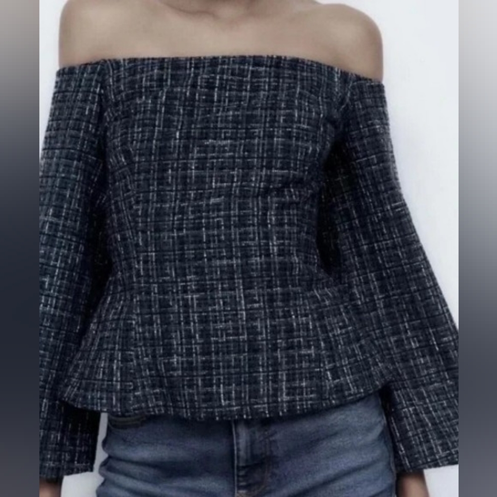 Zara Blue Tweed